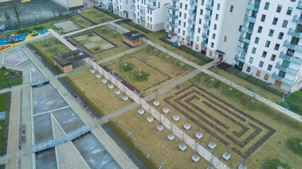 10Th Floor View Of Gdansk By The Sea Apartment Exterior foto